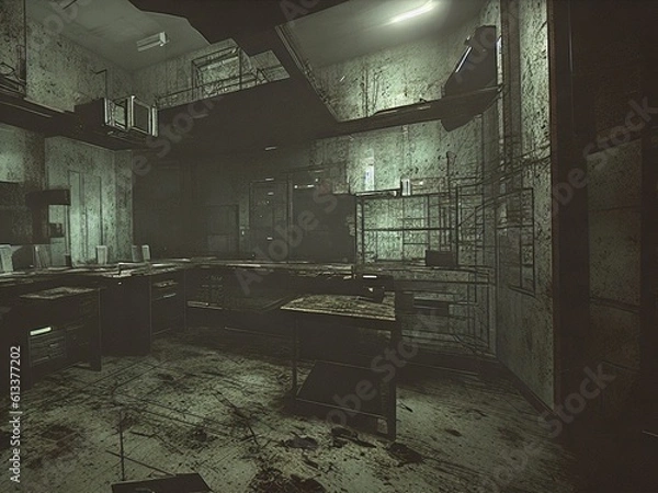 Obraz 不気味な研究所内