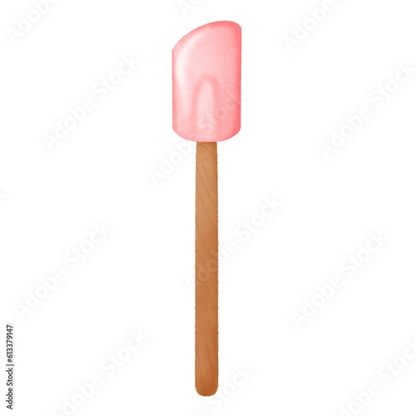 Obraz Pink Silicone kitchen spatula