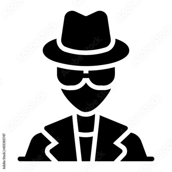 Fototapeta spy Solid icon