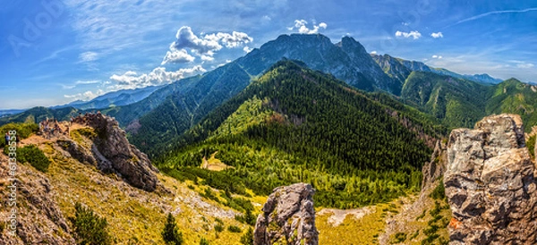 Fototapeta Góry Tatra ze słynnym MT Giewont w Polsce