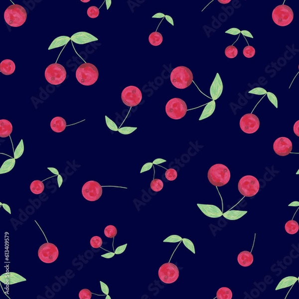 Obraz seamless pattern with cherry