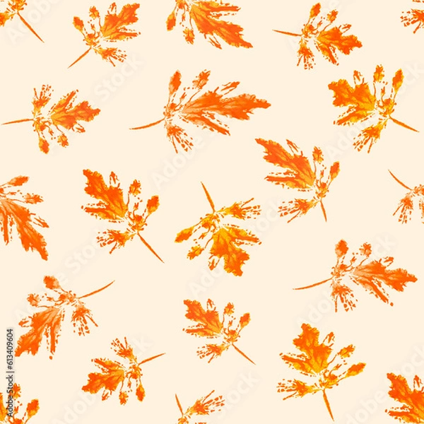 Obraz autumn leaves seamless pattern