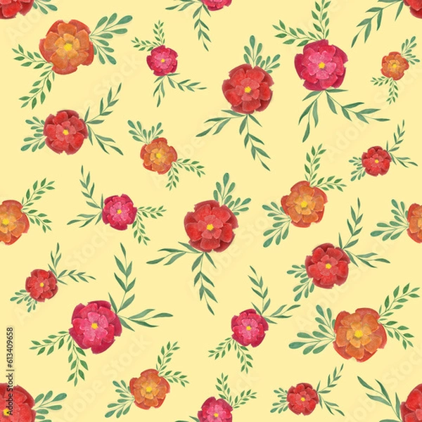 Obraz seamless pattern with roses