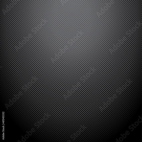 Obraz Realistic dark carbon background, texture. Vector illustration