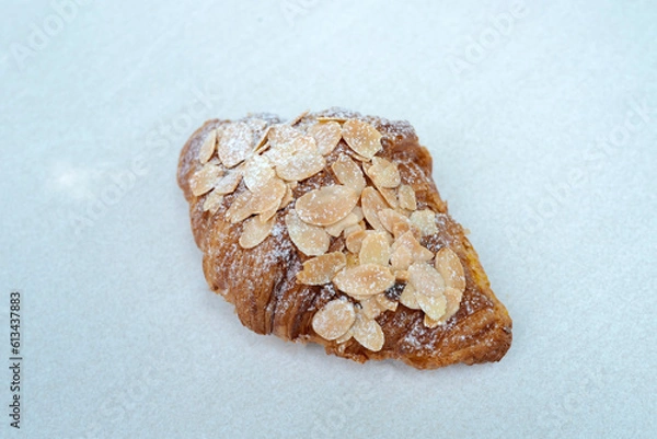 Obraz Close up Almond croissant