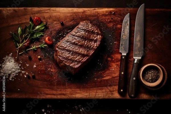 Fototapeta Premium grill steak 
