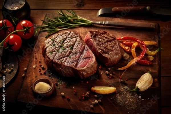 Fototapeta Premium grill steak 