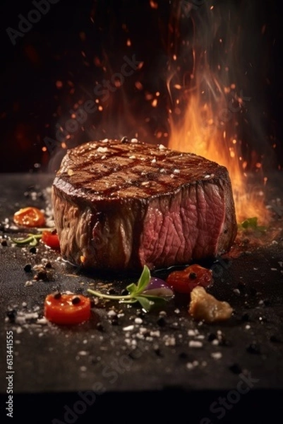 Fototapeta Premium grill steak 