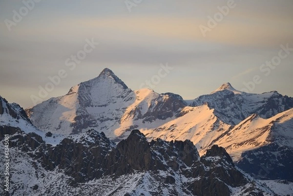 Obraz Rocciamelone, 3,538 m high mountain in Piedmont