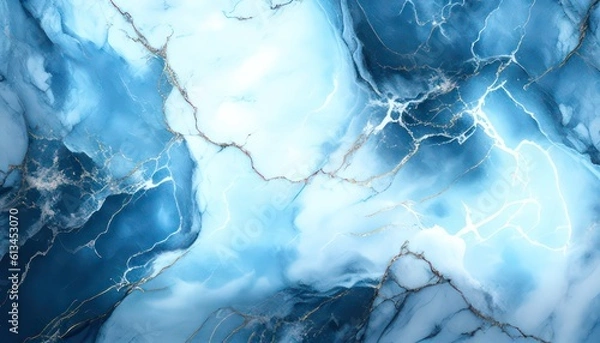 Obraz Abstract deep blue luxury marble texture, premium background	
