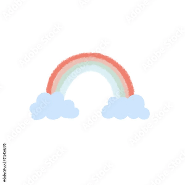 Obraz สายรุ้ง ก้อนเมฆ