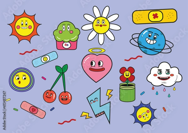 Obraz Funny character retro