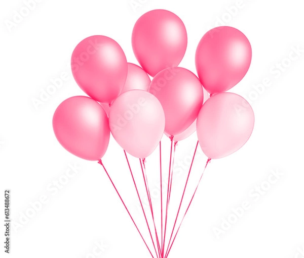 Obraz pink balloon isolated on white