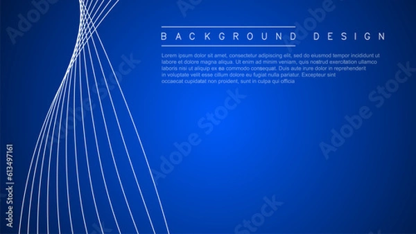 Fototapeta abstract background with wave lines