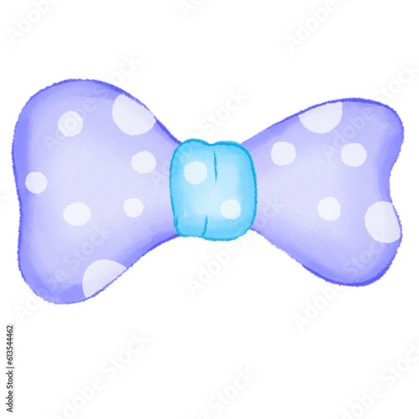 Fototapeta Single violet bow decorate