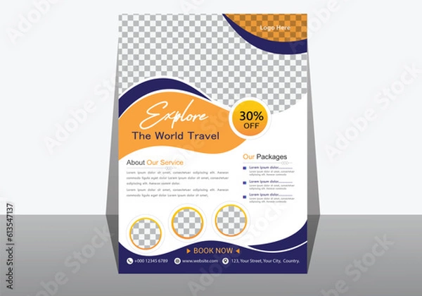 Obraz Travel flyer design