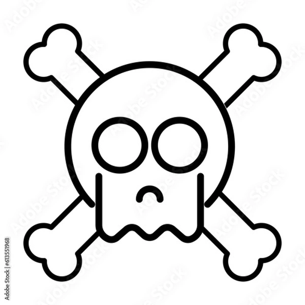 Fototapeta Skull icon