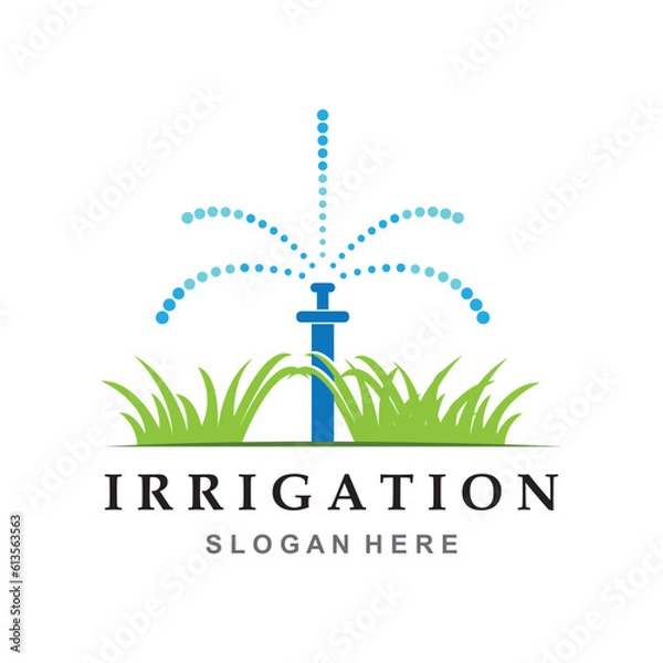 Obraz Irrigation logo design vector. Icon Symbol. Template Illustration
