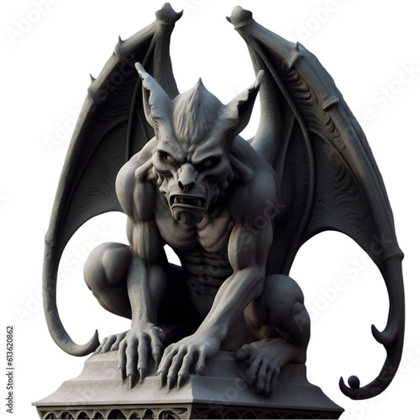 Fototapeta Gargoyle, Gothic Mythical Gargoyle Statue