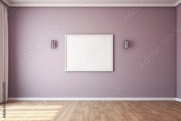 Obraz Empty picture frame on the wall