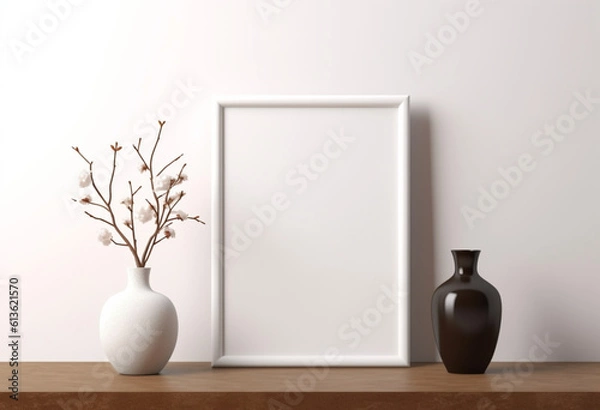 Obraz Empty picture frame on the wall