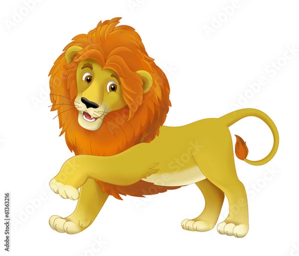 Obraz Cartoon animal - illustration for the children