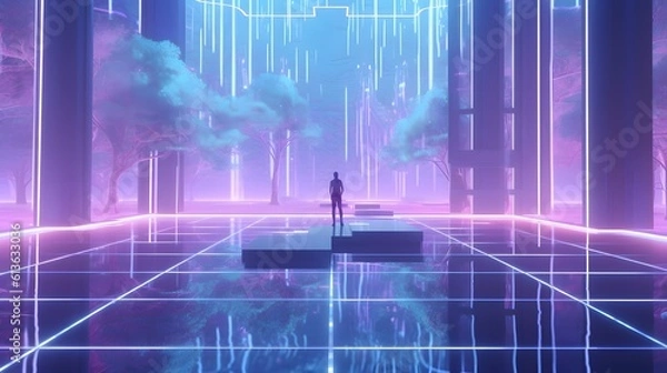 Obraz Holographic Future - Generative AI