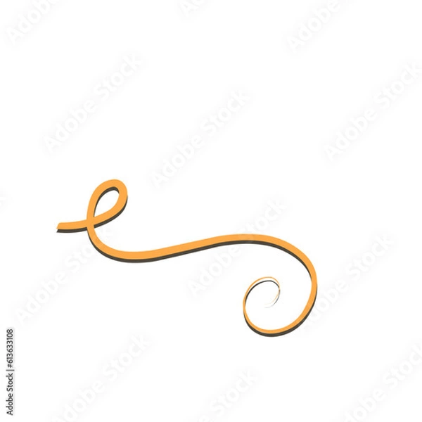 Obraz golden swirl with shadow