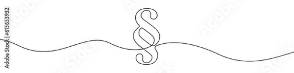 Fototapeta Paragraph icon line continuous drawing vector. One line Paragraph icon vector background. Paragraph icon. Continuous outline of a Paragraph icon.