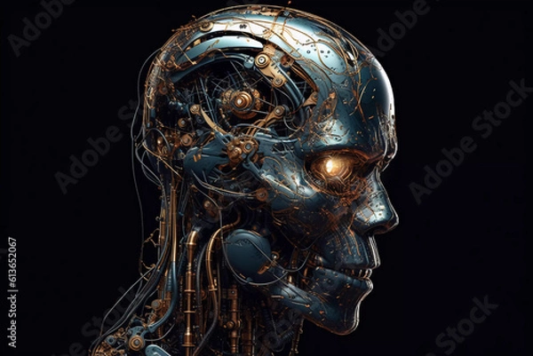 Fototapeta AI robot