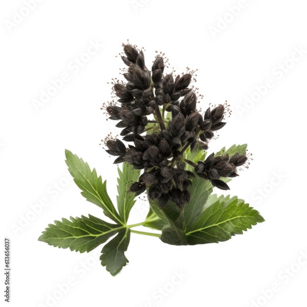 Obraz Black cohosh isolated on transparent background. Generative AI