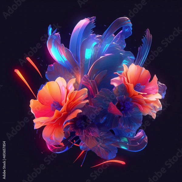 Obraz abstract flower background