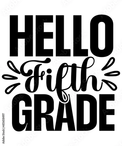 Fototapeta Back to School Svg Bundle, Teacher Svg Png, First Day of School Svg Png, Retro School Tshirt Designs, Svg Png Files for Cricut Sublimation