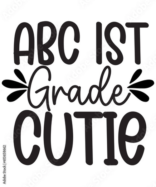 Fototapeta Back to School Svg Bundle, Teacher Svg Png, First Day of School Svg Png, Retro School Tshirt Designs, Svg Png Files for Cricut Sublimation
