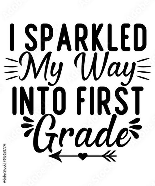 Fototapeta Back to School Svg Bundle, Teacher Svg Png, First Day of School Svg Png, Retro School Tshirt Designs, Svg Png Files for Cricut Sublimation