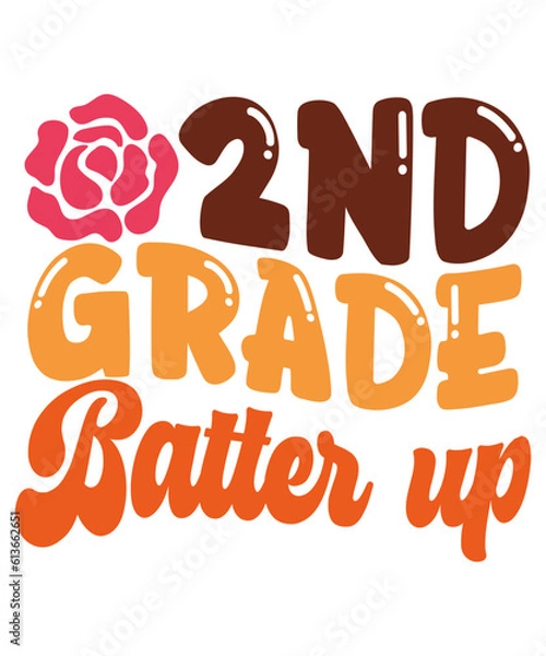 Fototapeta School Grade Bundle, School Gaming Bundle, First Day Of School Bundle, Retro School Bundle Png, PNG file for Sublimation