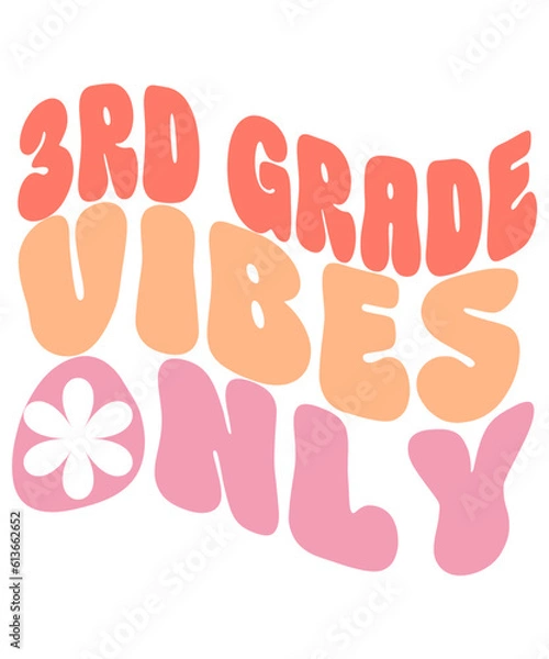 Fototapeta School Grade Bundle, School Gaming Bundle, First Day Of School Bundle, Retro School Bundle Png, PNG file for Sublimation