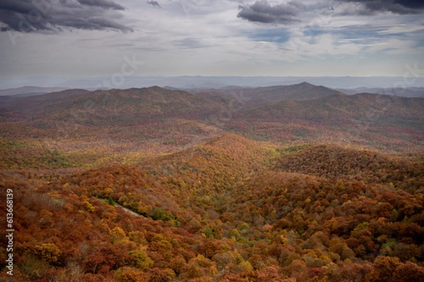 Obraz Fall Colors In Full Display Along Blue Ridge Parkway