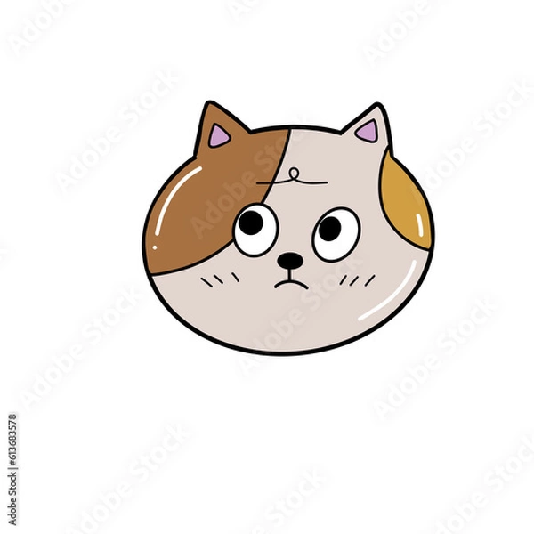 Obraz Face cat character 