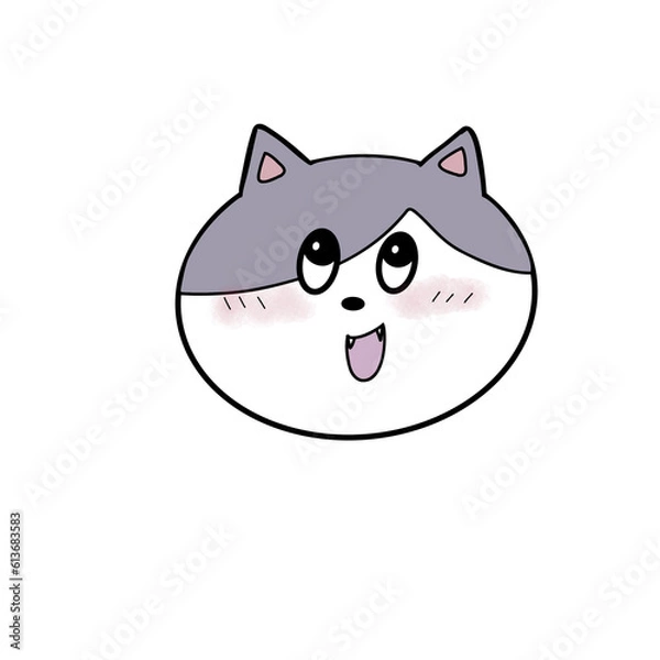 Obraz Face cat character 