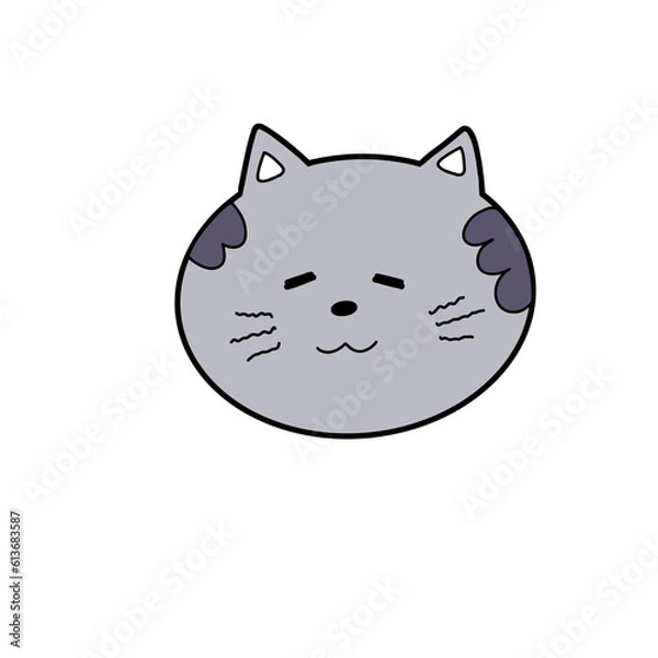 Obraz Face cat character 