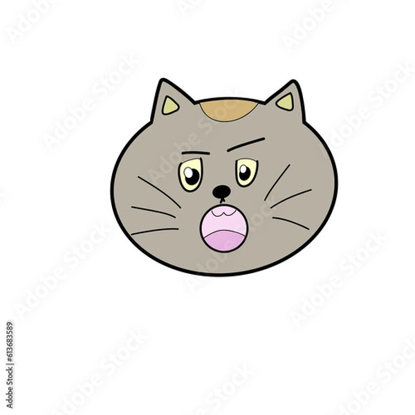 Obraz Face cat character 