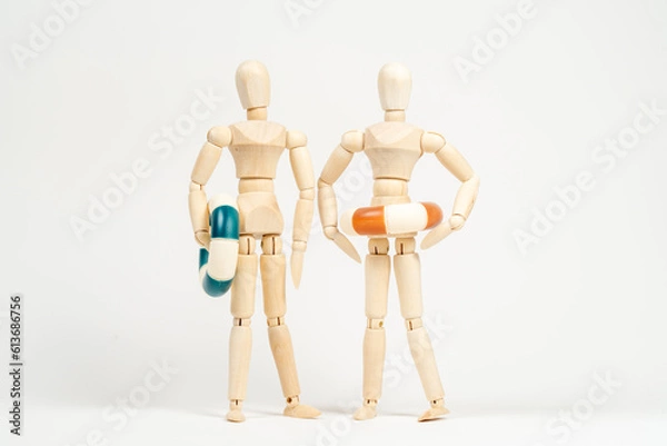 Fototapeta 海水浴してる人形２