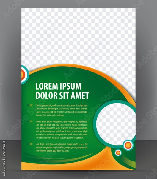 Obraz Vector brochure, flyer, magazine, cover empty template