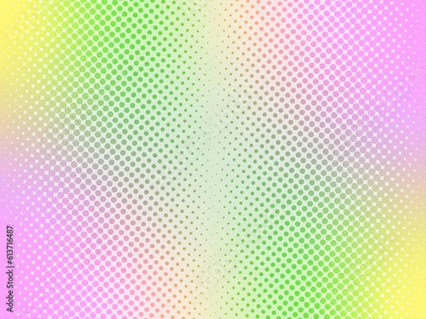 Obraz color halftone material