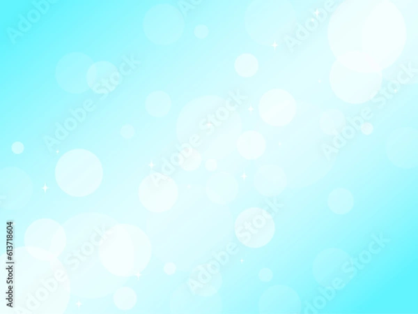 Fototapeta 光が綺麗なキラキラな水色の背景イラスト