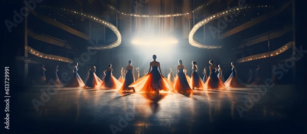 Obraz background with dancers