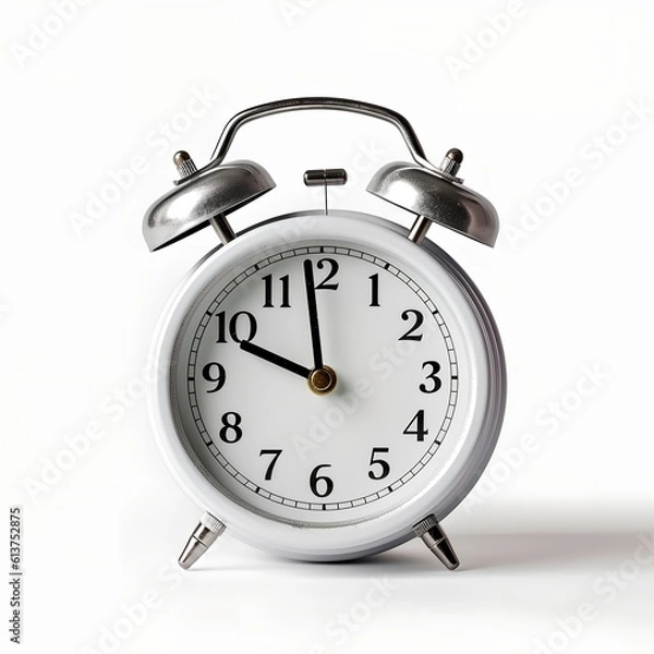 Obraz Alarm Clock on White Backgroud