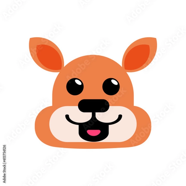 Fototapeta Vector cartoon tropical animals wild life