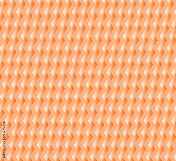 Obraz Seamless Geomatric vector background Pattern in orange